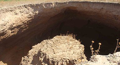 Konya'da yeni bir obruk meydana geldi