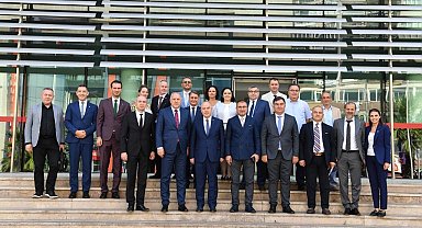 Kosova Cumhuriyeti Bölgesel Kalkınma Bakanı Damka ile Vali Coşkun bir araya geldi