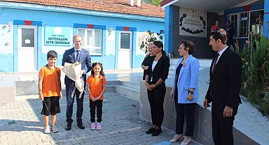 Köyceğiz Kaymakamı Maslak, öğrencilerin heyecanına ortak oldu