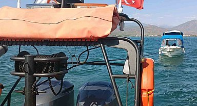 Makine rızası yapan tekneyi KIYEM ekipleri kurtardı