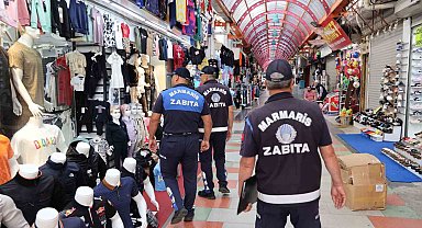 Marmaris Zabıtası'ndan yoğun mesai