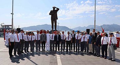Marmaris'te Gaziler günü anma törenleri çelenk sunma merasimi ile başladı