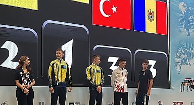 Meram Belediyesporlu Emircan Avrupa 3.'sü oldu