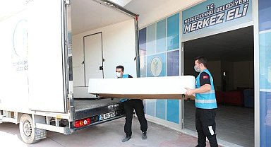 Merkezefendi'de ihtiyaç sahiplerine ev eşyası yardımı