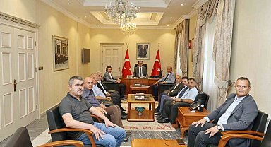 Mermercilerden Vali Akbıyık'a ziyaret