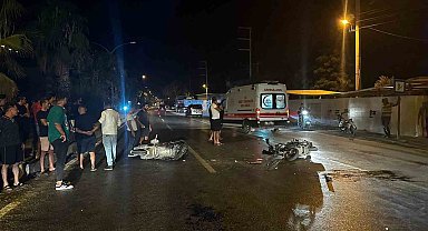 Milas'ta 2 motosiklet çarpıştı: 1 ağır yaralı