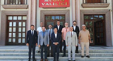 Muğla Valisi Akbıyık, Bodrum'dan gelen heyet ile görüştü