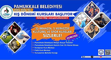 Pamukkale kış kurslarına başvurular devam ediyor
