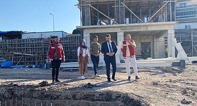 Pursaklar'da kapalı pazar alanı inşaatı devam ediyor