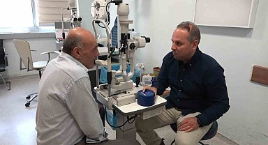 Sağ gözünde görme kaybı olan hasta Tuzla'da yapılan ameliyat ile sağlığına kavuştu