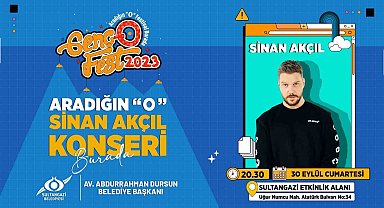 Sinan Akçıl, 30 Eylül'de Sultangazililer ile buluşacak