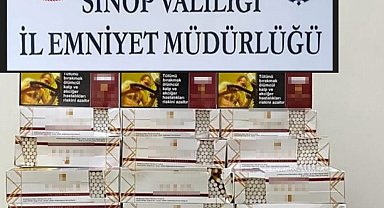 Sinop'ta 10 bin makaron ele geçirildi: 1 gözaltı