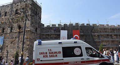 Sinop'ta kalede intihar girişimi