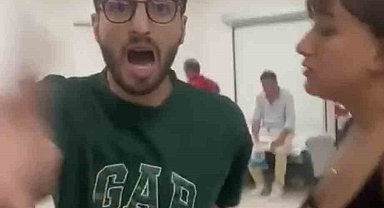 Taksim'de hastanede doktor dehşeti kamerada: Kadının gözüne yumruk attı