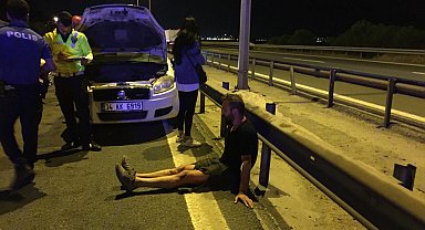 TEM'de 5 otomobil zincirleme kazaya karıştı : 1'i bebek 5 yaralı