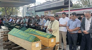 TEM'deki kazada hayatını kaybeden 4 kişi Silivri'de son yolculuğuna uğurlandı