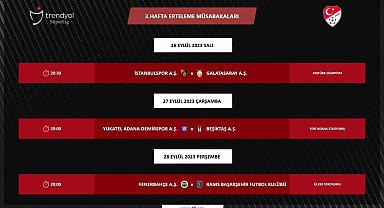 TFF, ertelenen maçların programını açıkladı