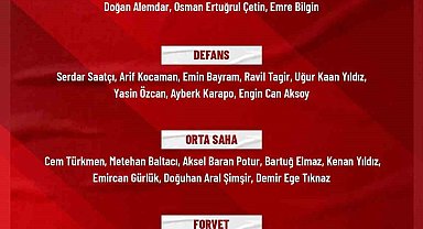 Ümit Milli Futbol Takımı'nın aday kadrosu belli oldu