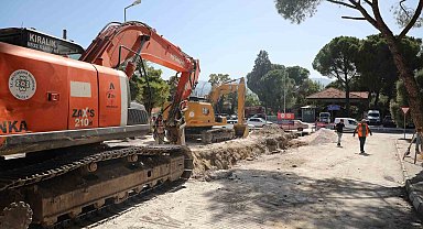 Yatağan Atatürk Caddesinde altyapı çalışması başladı