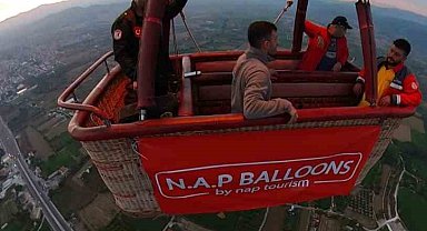 Yatağan'da balon turizmi için test uçuşları başladı