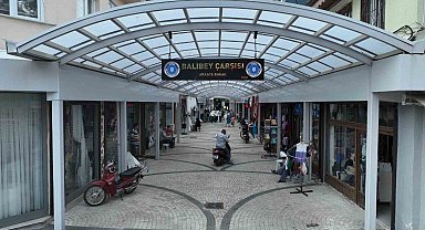 Yenişehir tarihi Balıbey Çarşısı'na estetik çatı