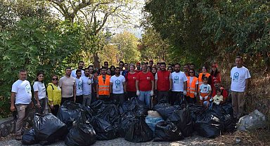 Yıldırım'da temizlik gününde 1 ton atık toplandı