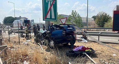 Yoldan çıkan araç kaza yaptı: 1 ölü