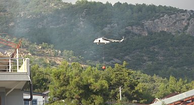 Alanya'da ormanlık alanda çıkan yangın söndürüldü