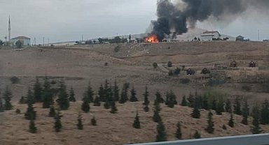 Ankara'da korkutan gecekondu yangını