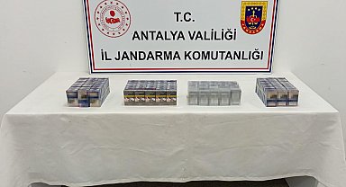 Antalya'da jandarmadan kaçak tütün mamülleri denetimi