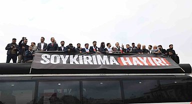 Başkent'te yüzlerce kişi Filistin için yürüdü