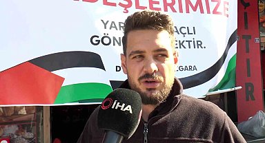 Bir günlük kazancını onlar için bağışladı