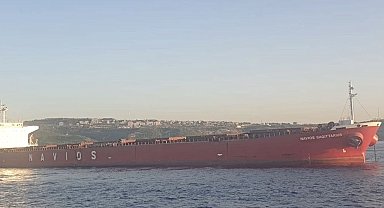 Çanakkale Boğazı'nda dökme yük gemisi elektrik arızası yaptı