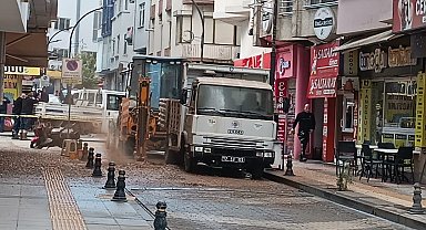 Çanakkale'de delinen doğal gaz borusu panik yaşattı