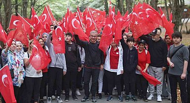 Cumhuriyet'in 100'üncü yılında gençlik yürüyüşü
