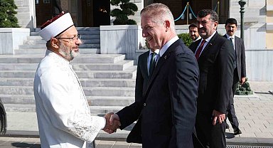 Diyanet İşleri Başkanı Erbaş, İstanbul Valisi Gül'ü ziyaret etti
