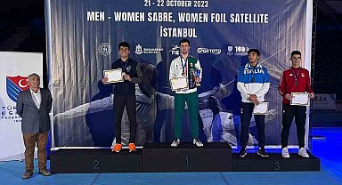 Eskrimci Furkan Yaman, İstanbul'da bronz madalya kazandı