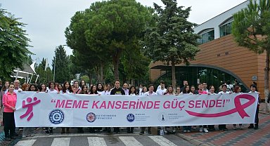 EÜ'de meme kanserine karşı farkındalık yürüyüşü