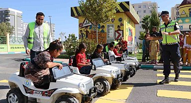 Haliliye Çocuk Trafik Eğitim Parkı ile hem eğlendiler hem öğrendiler