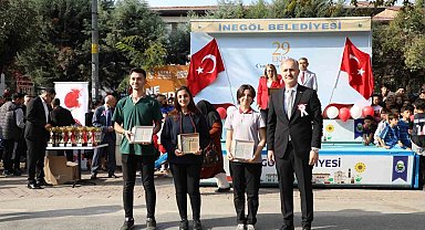İnegöl'de Cumhuriyet Bayramı'nın 100. yıldönümü coşkuyla kutlandı