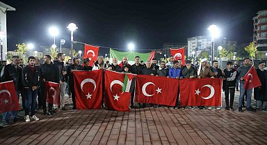 İsrail'in hastane katliamı sonrası Muş'ta vatandaşlar ayağa kalktı