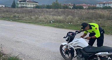 İznik ilçe jandarmadan tescilsiz ve plakasız araçlara uygulama