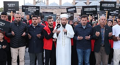 Karatay Kent Konseyi, İsrail'in Filistin'e olan zulmünü proteste etti