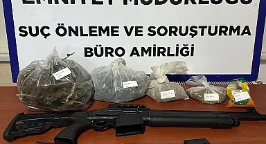 Kocaeli'de şüphelinin evine yapılan baskında uyuşturucu ele geçirildi