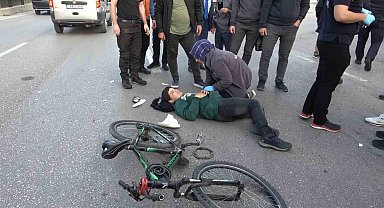 Motosikletin çarptığı 13 yaşındaki çocuk, "Anne iyiyi ben, sen üzme kendini"