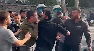 "'James Bond gibi bakamazsın" diyerek sokak ortasında saldırdılar: O anlar kamerada