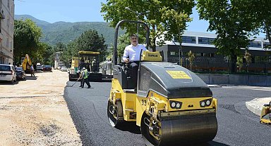 Yıldırım'da yol yapım çalışmaları devam ediyor