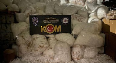 Adana'da 112 milyon 500 bin adet gümrük kaçağı makaron ele geçirildi