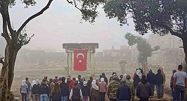 Atik kentte 10 Kasım Atatürk'ü anma ve saygı duruşu