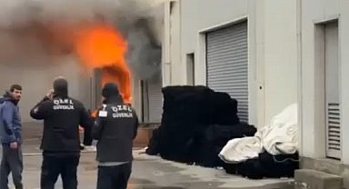 Beylikdüzü Gürpınar Balık Hali'nde korkutan yangın